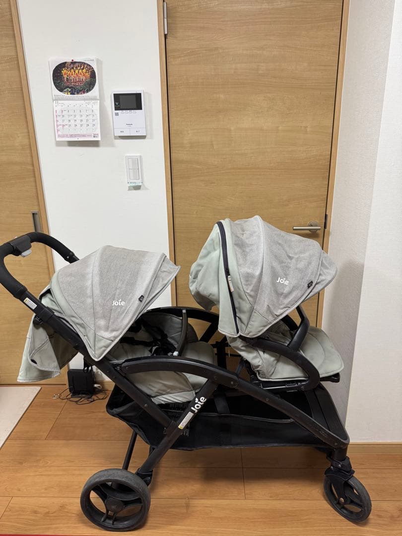 Joie ダブルベビーカー エヴァライトデュオ　グレー 41942 二人乗り