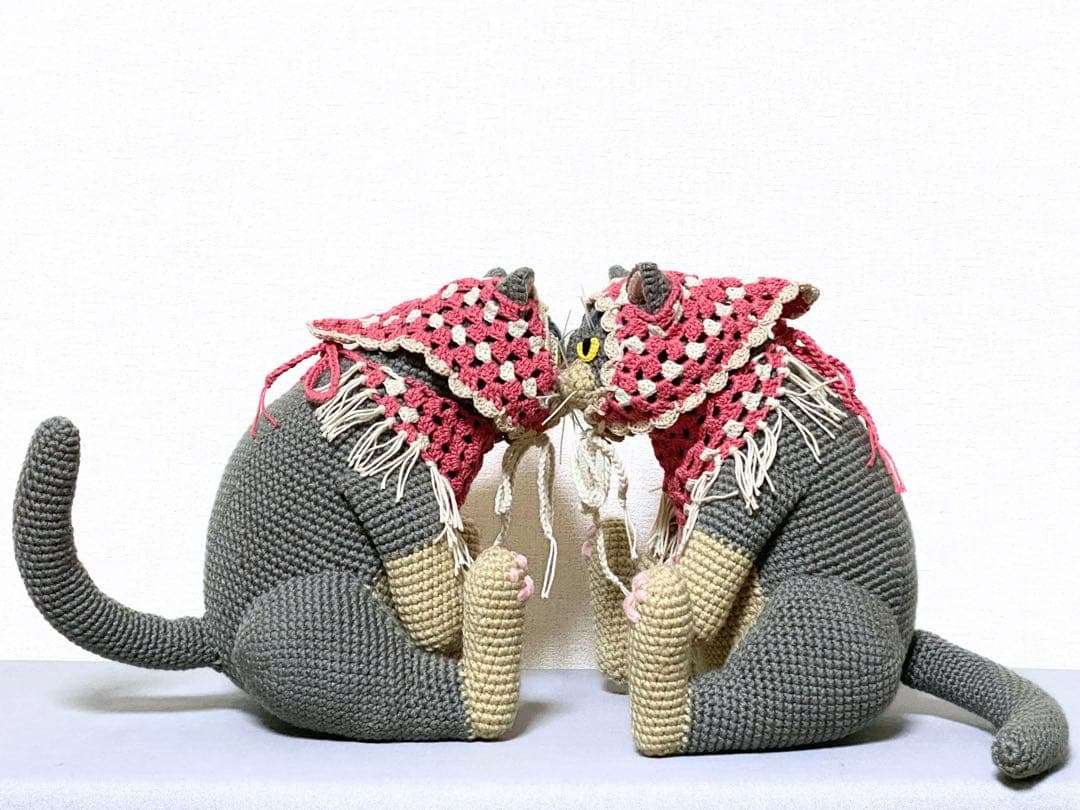 【やまだページ】アビシニアンさんのあみぐるみ2つ