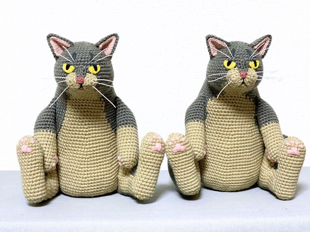 【やまだページ】アビシニアンさんのあみぐるみ2つ