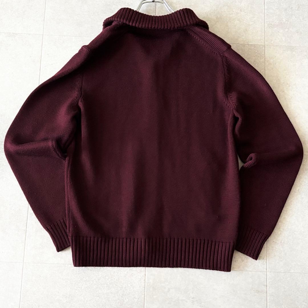 美品✨定価8,9万 ザノーネ キョート 5Gスタンドカラーカーディガン 50