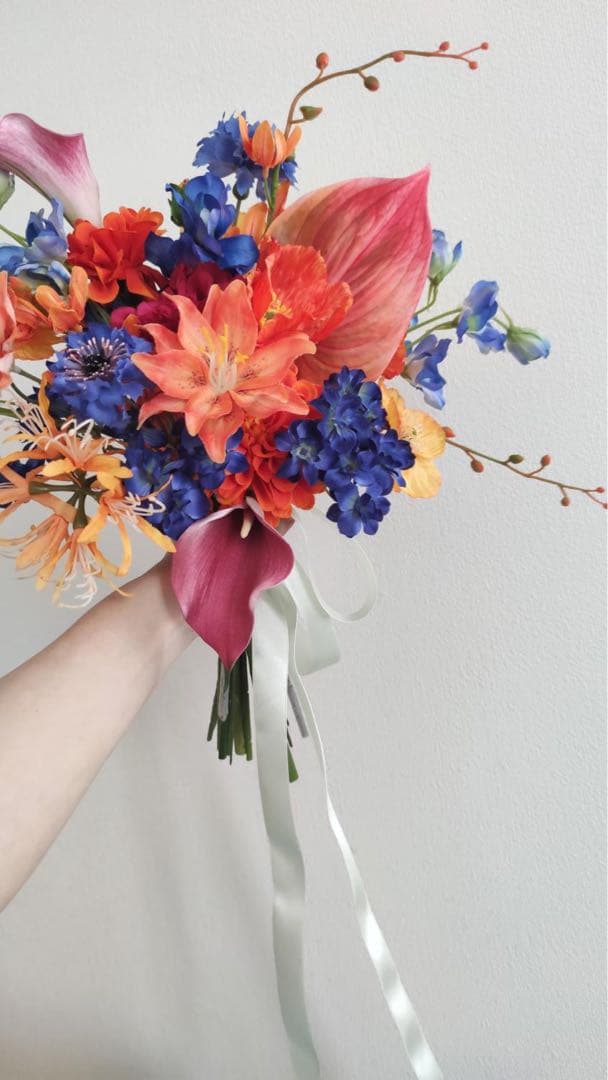 カラフル　ブライダルブーケ