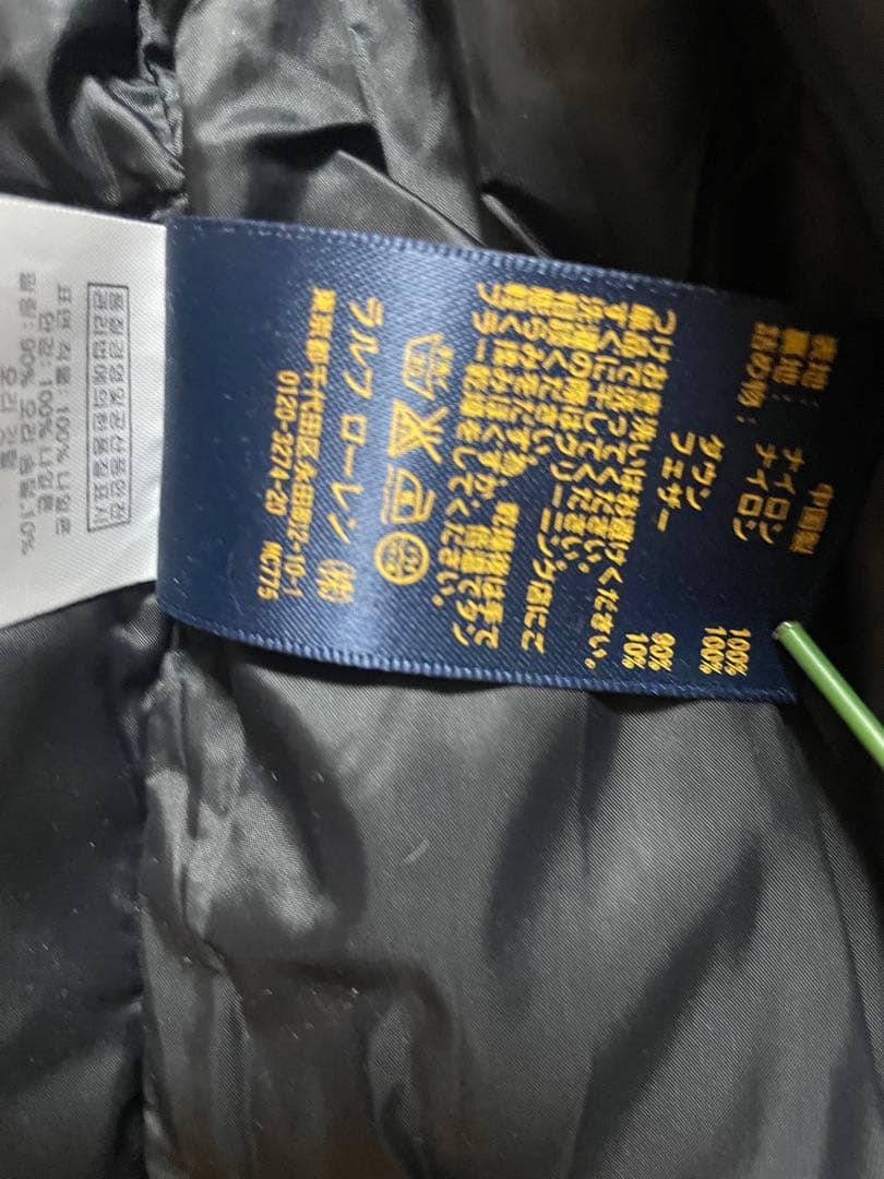 POLO RALPH LAUREN フード付きダウンベスト ブラック