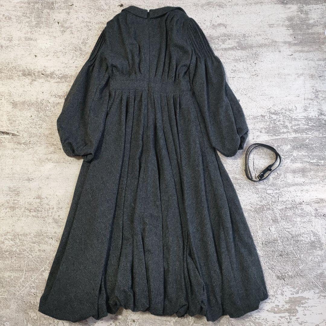 未使用品 L'AUBE BLANC Belted Balloon Dress