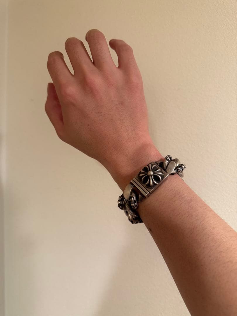 クロムハーツ ファンシーラージ BOX IDブレスレット 11リンク 原本付き！