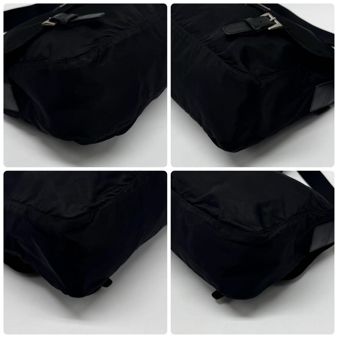 プラダ ショルダーバッグ ナイロン ブラック メッセンジャーバッグ 斜め掛け