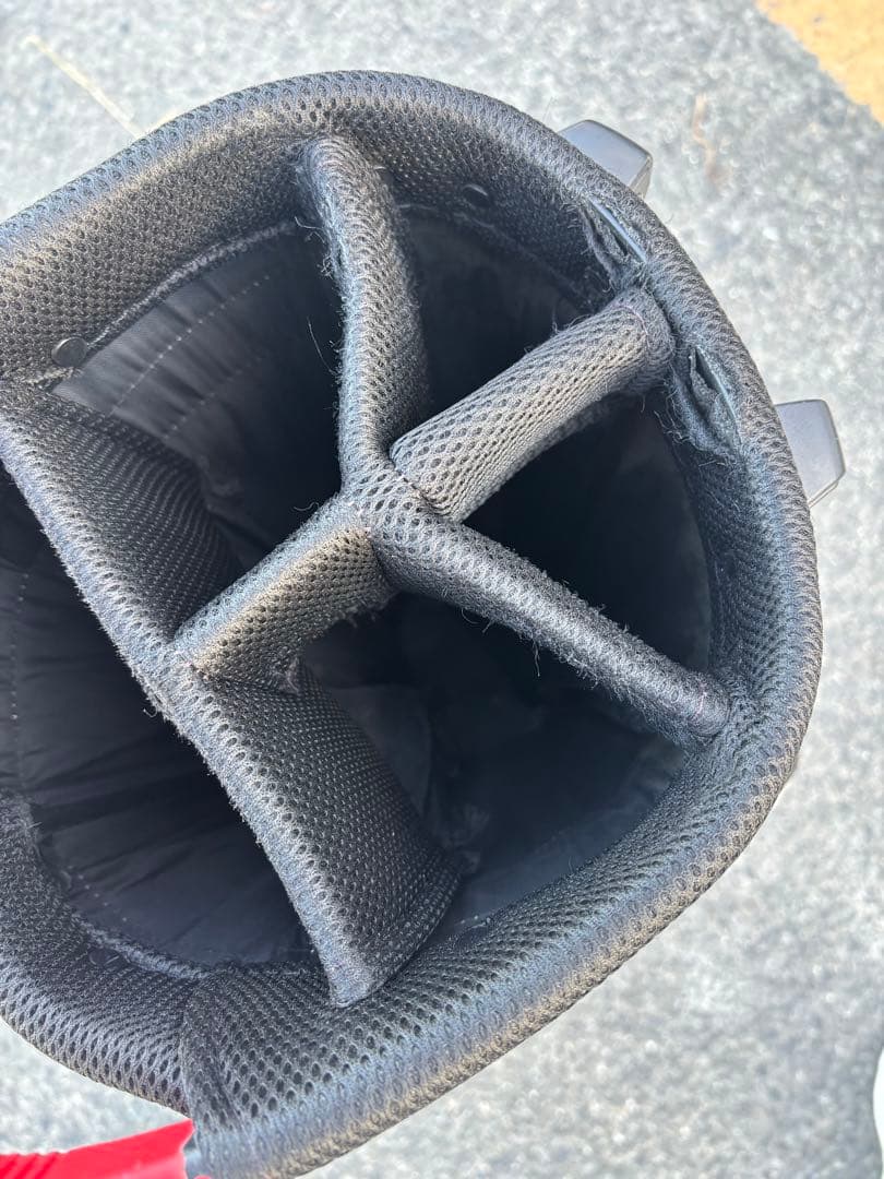 ゴルフバッグ・キャディバッグ 黒赤