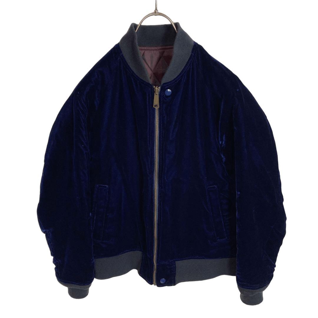 定価5万 日本製【ダファー ジャパン】ベロア＆キルティング リバーシブルブルゾン