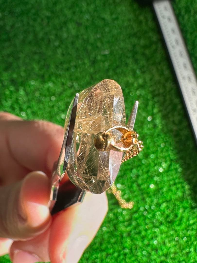 K18 ゴールド ルチルクォーツ ペンダントトップ