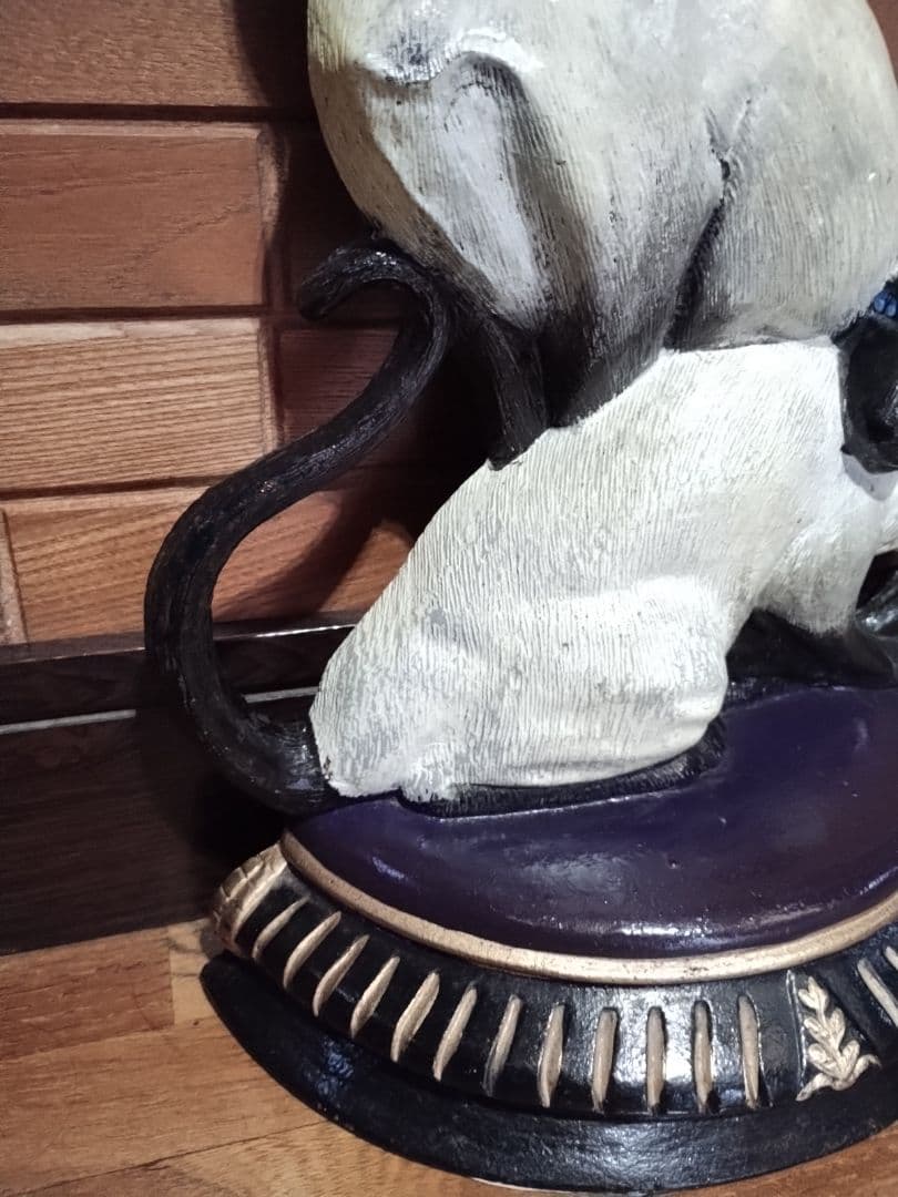 シャム猫 オブジェ ドアストッパー 金属製 置物 ネコ彫刻 インテリア小物 雑貨