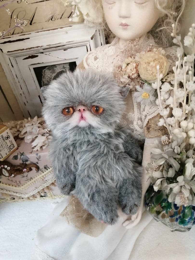 ポッケにゃん♡エキゾチック子猫ちゃん♡アートドール♡ぬいぐるみ♡
