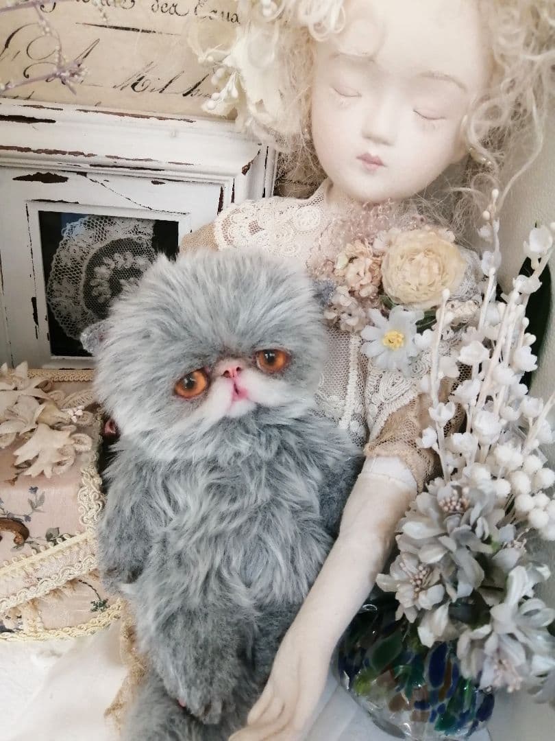 ポッケにゃん♡エキゾチック子猫ちゃん♡アートドール♡ぬいぐるみ♡