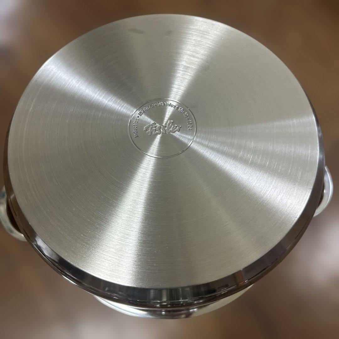 [新品]Fissler 両手鍋 4L +2Lステンレス