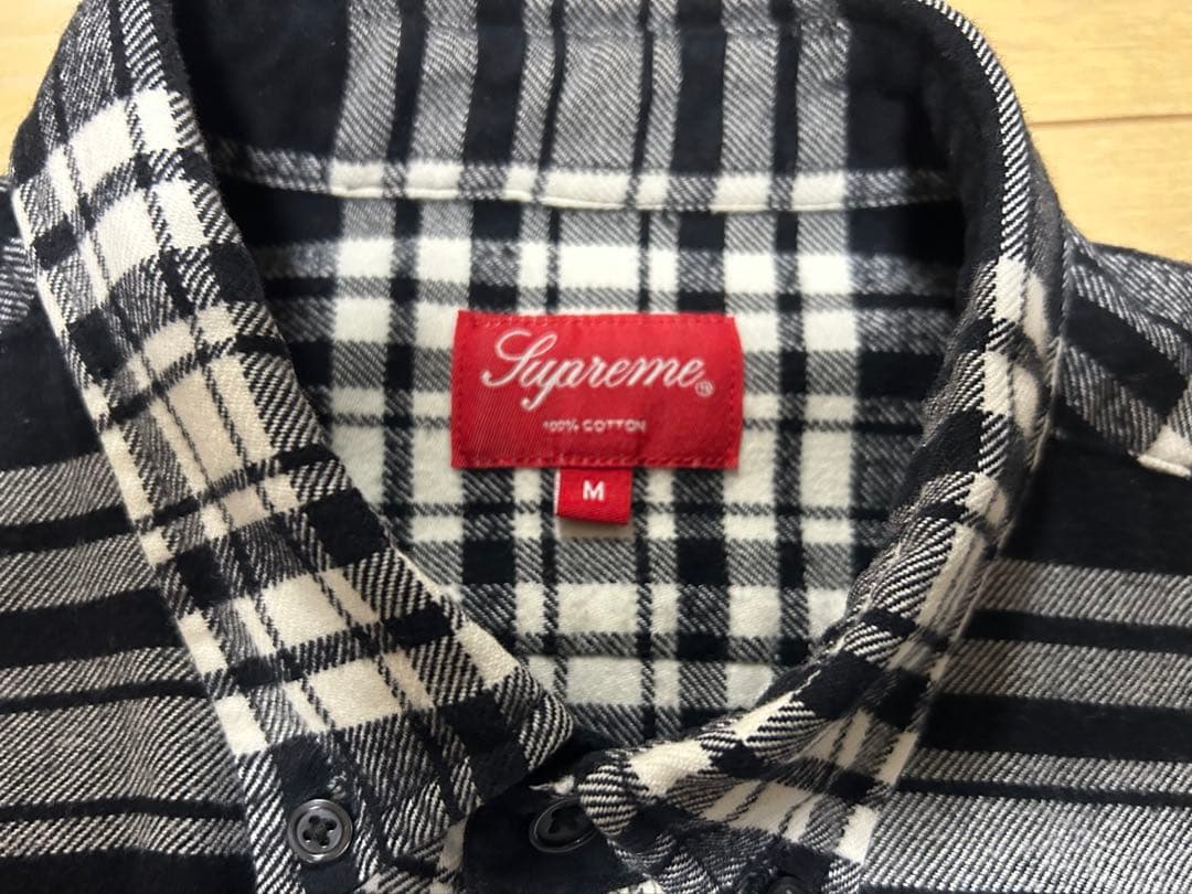 supreme flannel shirt 中古 M