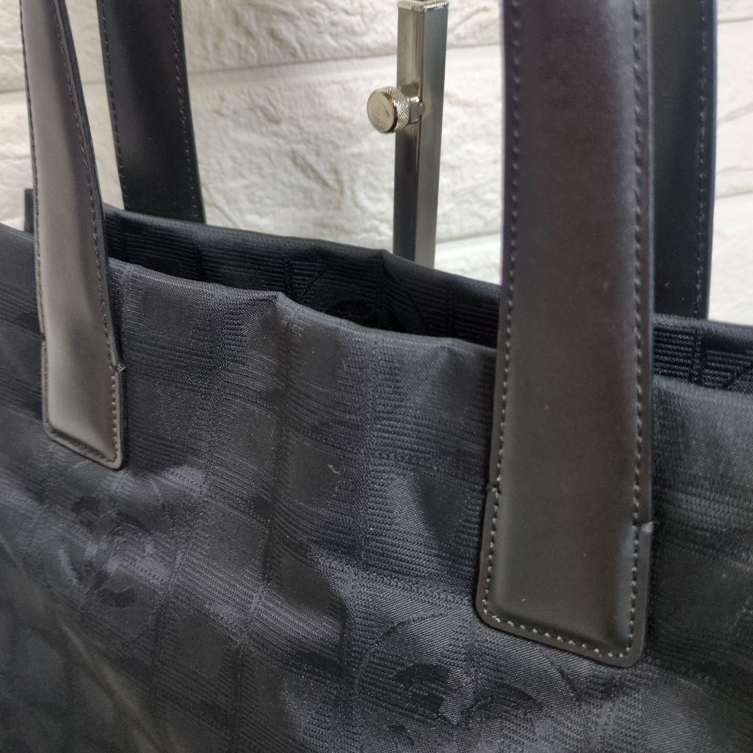 CHANEL トラベルライン ブラック トートバッグ