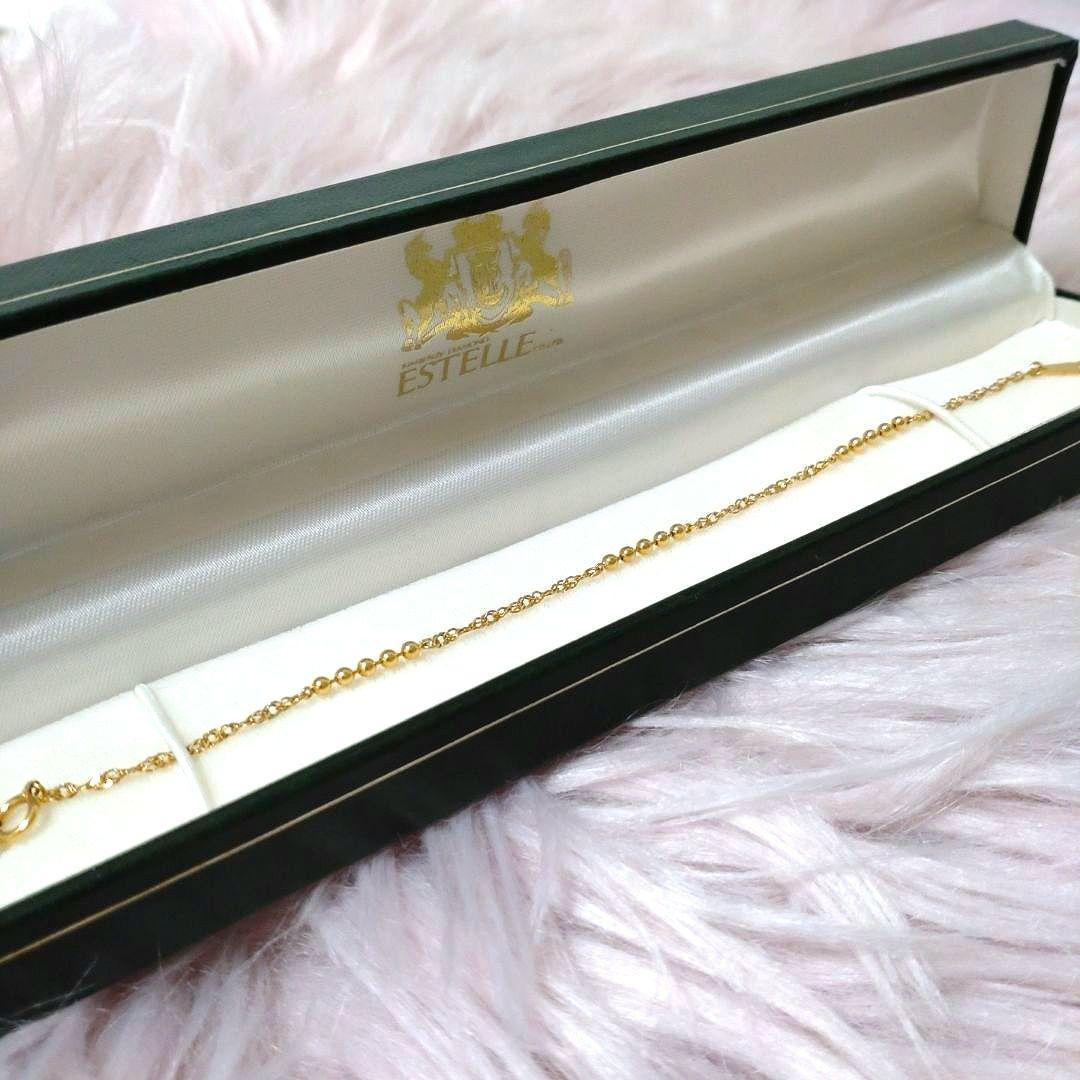 エステール K18 ESTELLE スクリュー ボールチェーン ブレスレット