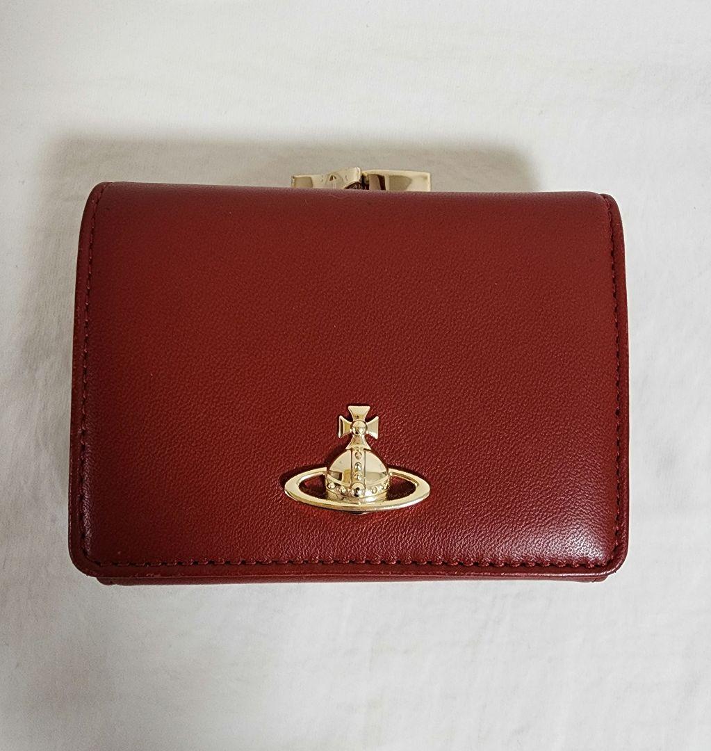 Vivienne Westwood 三つ折財布 がま口 レッド
