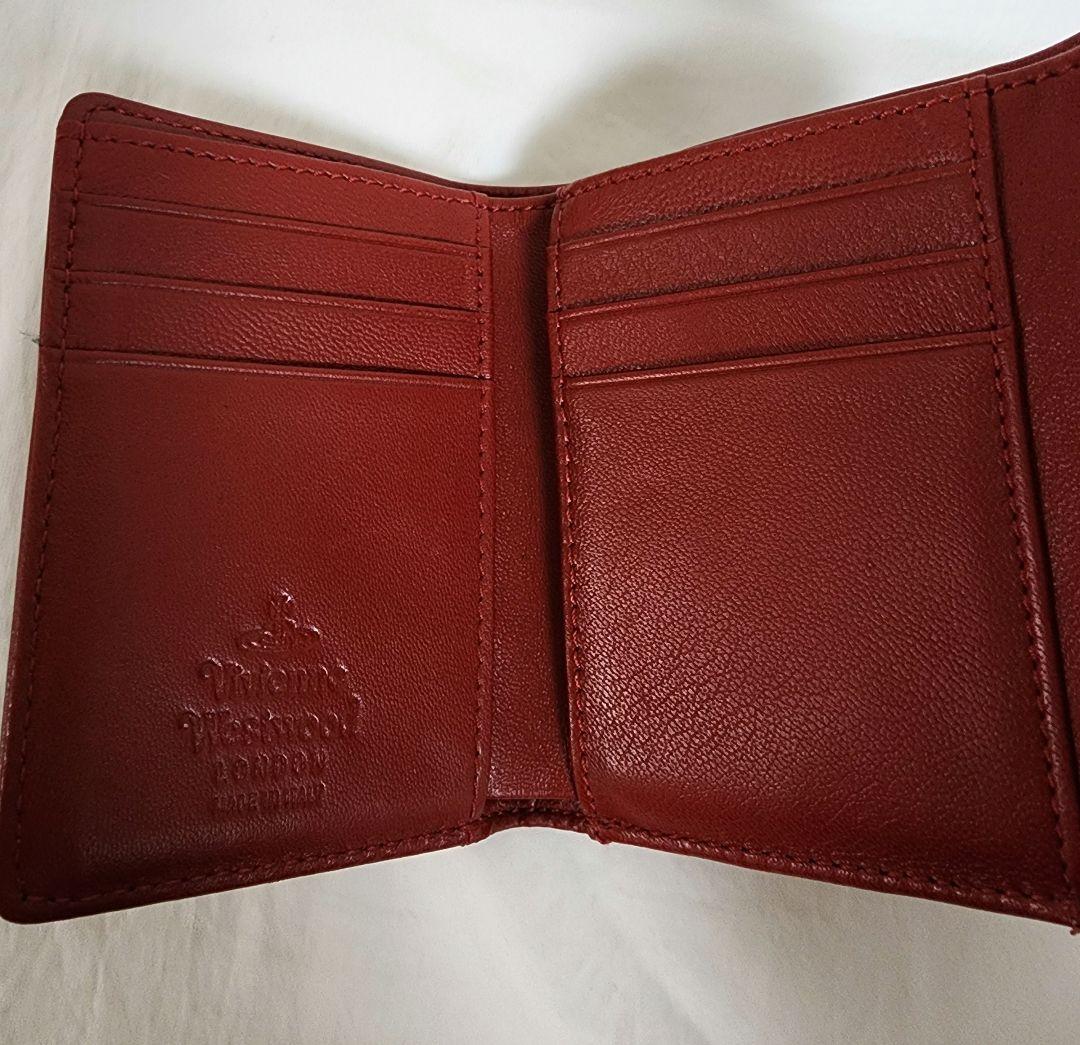 Vivienne Westwood 三つ折財布 がま口 レッド