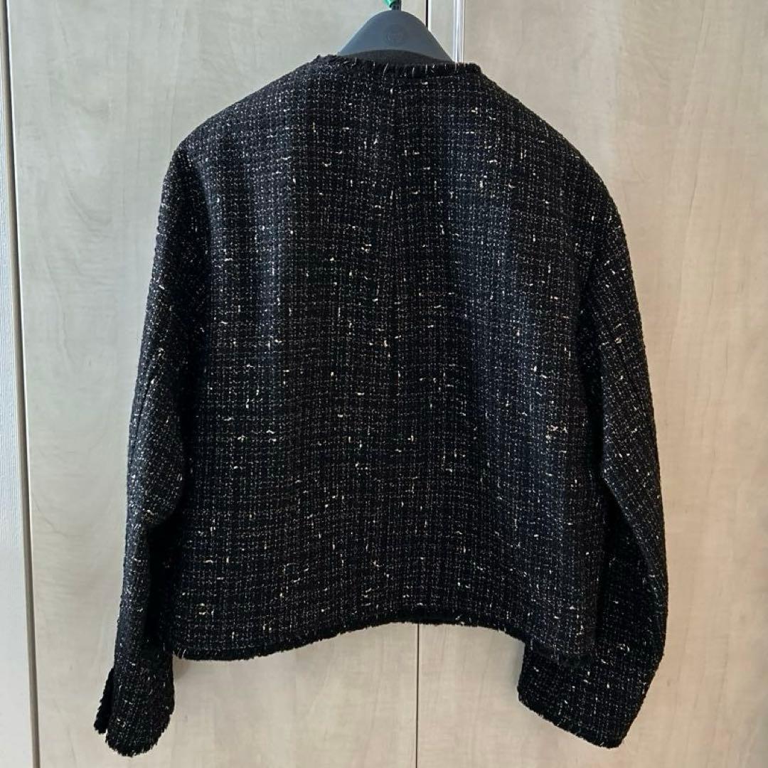 23区 ブラック ツイード　ジャケット 38
