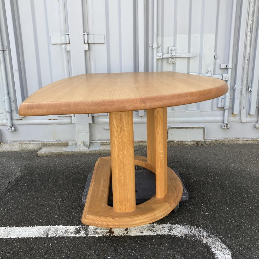 【お値下げOK】ナガノインテリア フレンドリーテーブル 半円 曲線 幅150cm