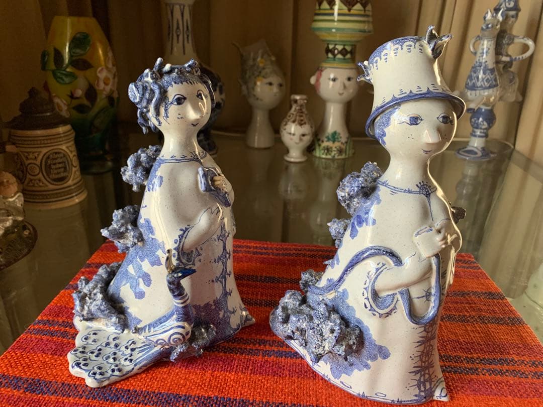 ビヨンヴィンブラッド　ビンテージ1960年スタジオ手書き一点物作品孔雀レディー