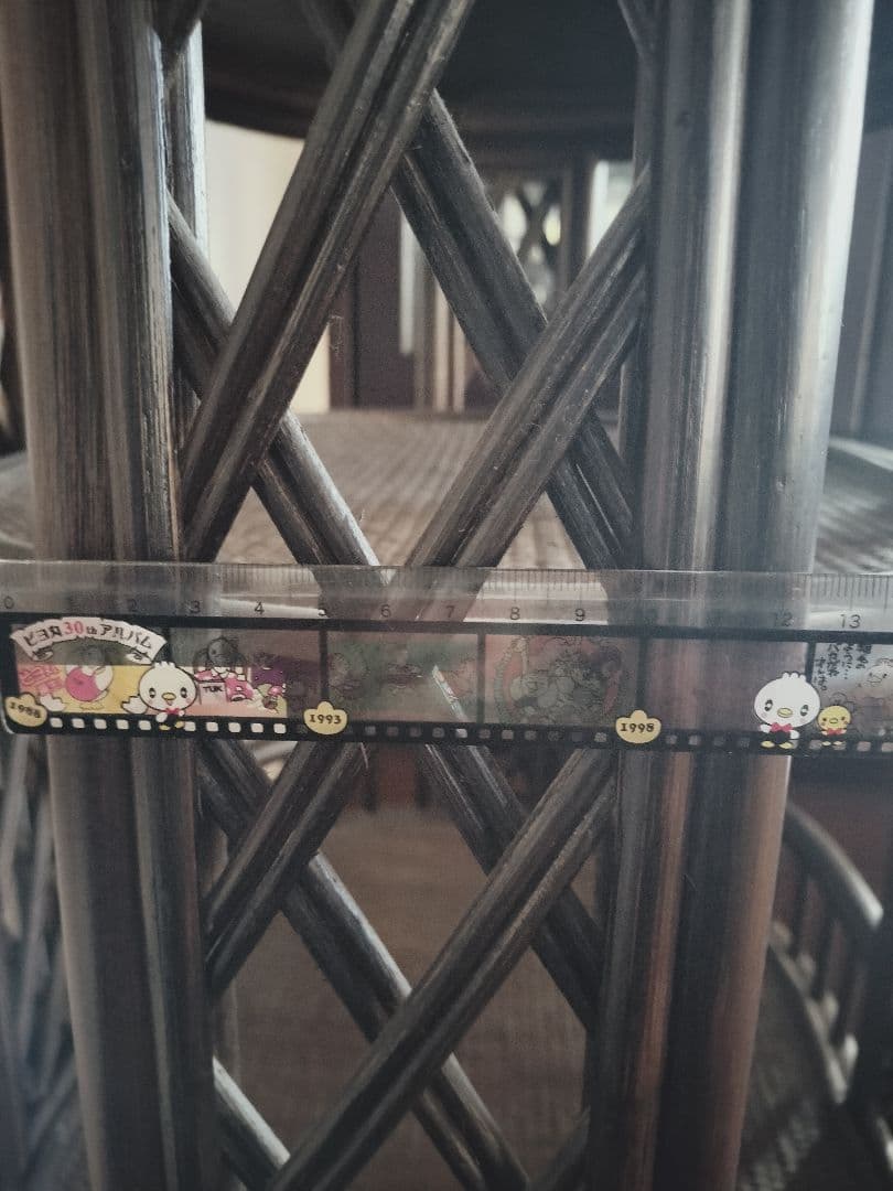 籐家具　3段キャスター付きカート　アンティーク