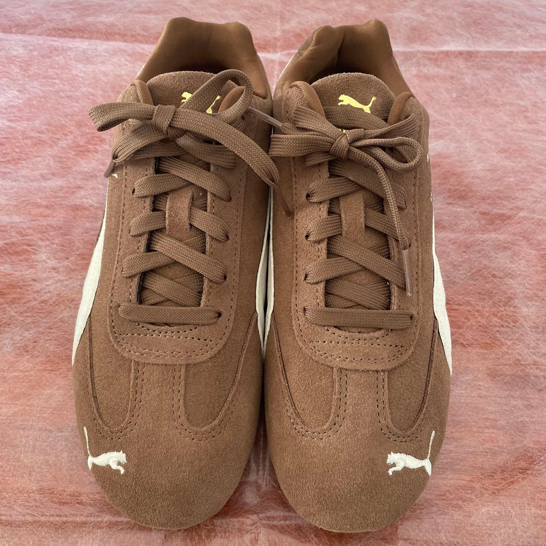 中古品　PUMA プーマ　スピードキャット　スニーカー　ブラウン　25.0cm