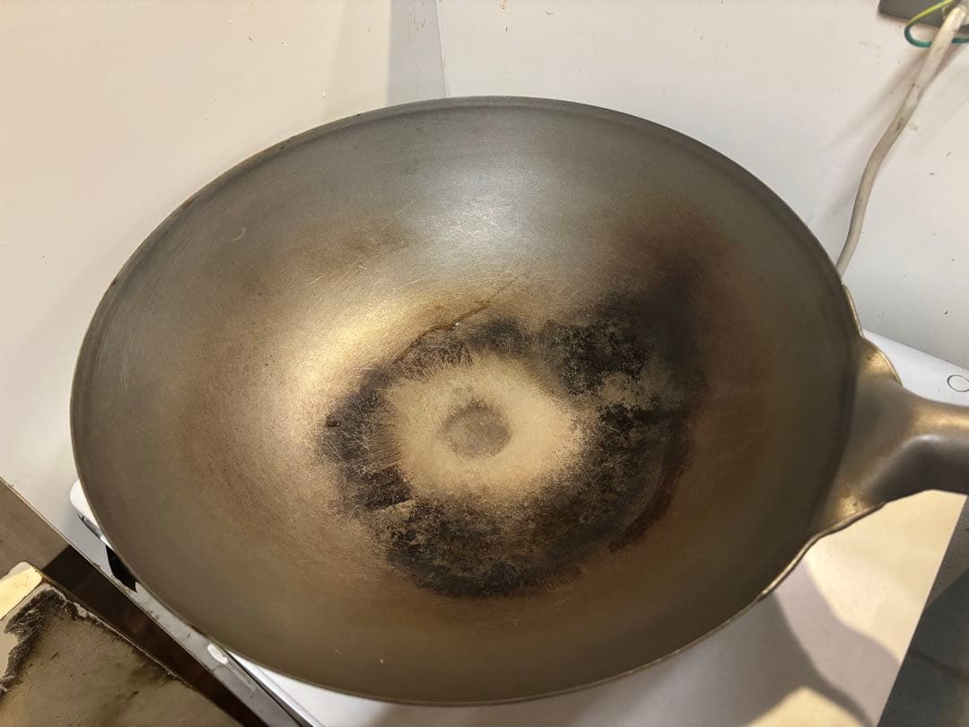 中華鍋HS 純チタン共柄北京鍋 36センチ　長谷元　日本製