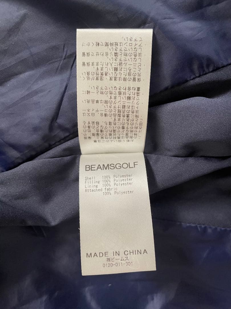 【美品】ビームスゴルフ　レディース　キルティングジャケット　サイズS ネイビー