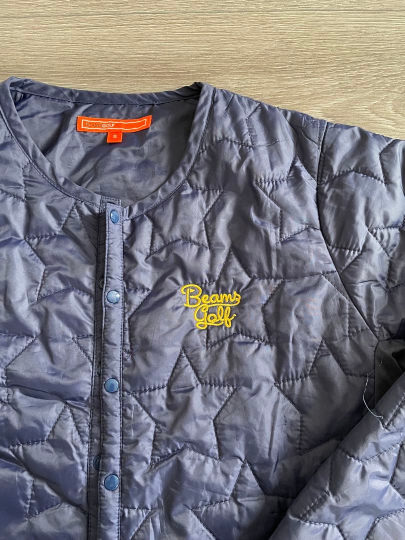 【美品】ビームスゴルフ　レディース　キルティングジャケット　サイズS ネイビー