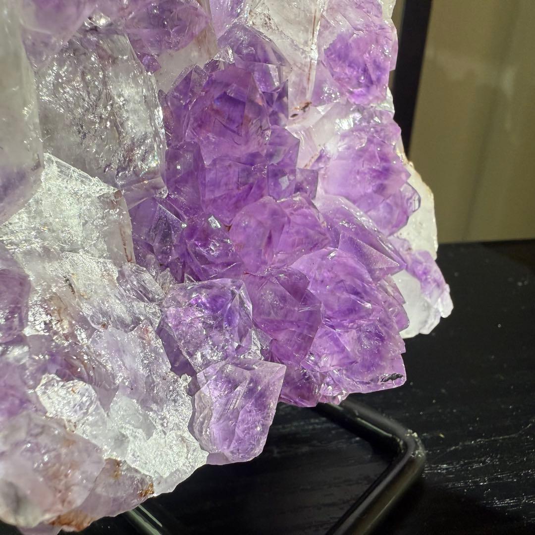 天然石アメジストの原石　置物　鉱物NO.101405