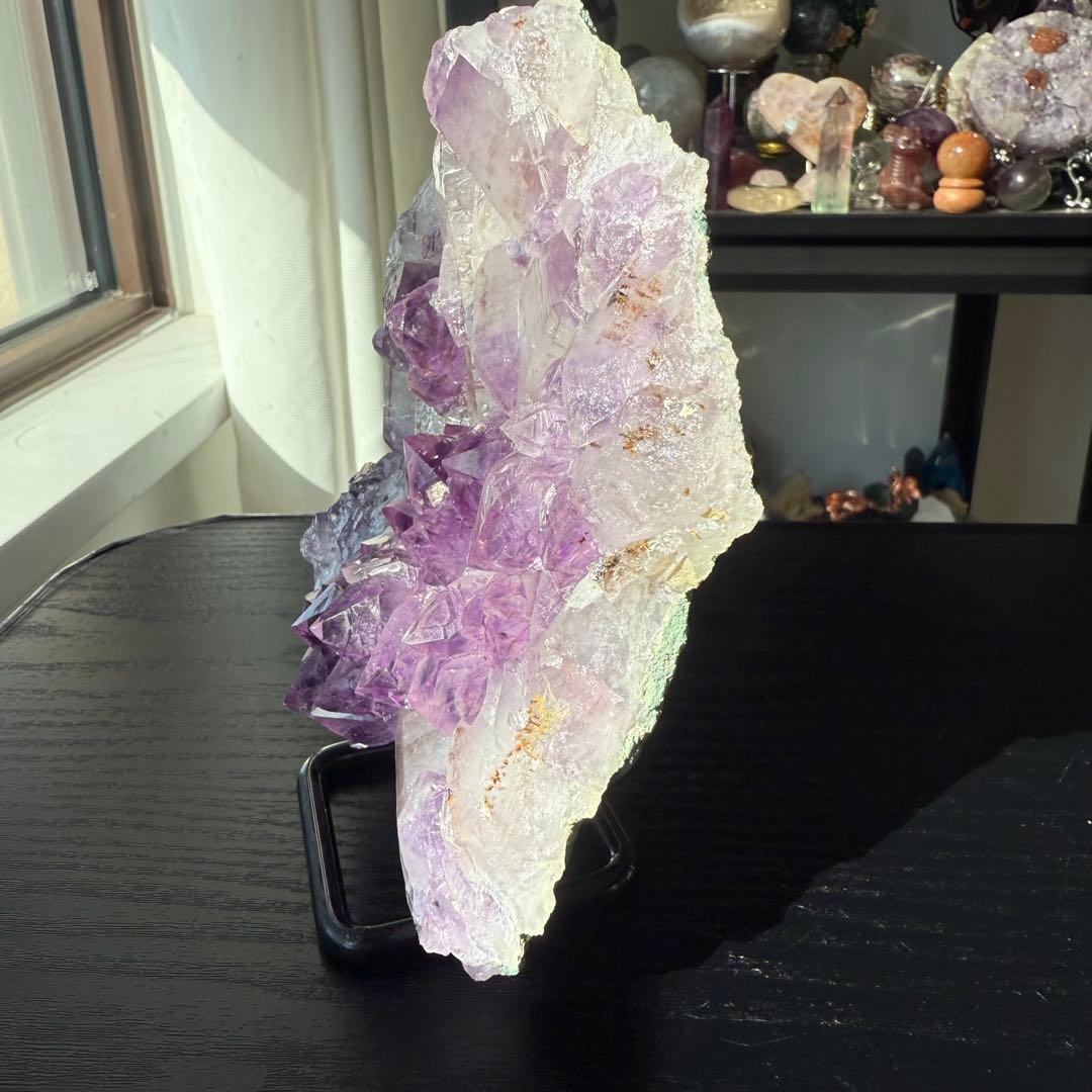 天然石アメジストの原石　置物　鉱物NO.101405