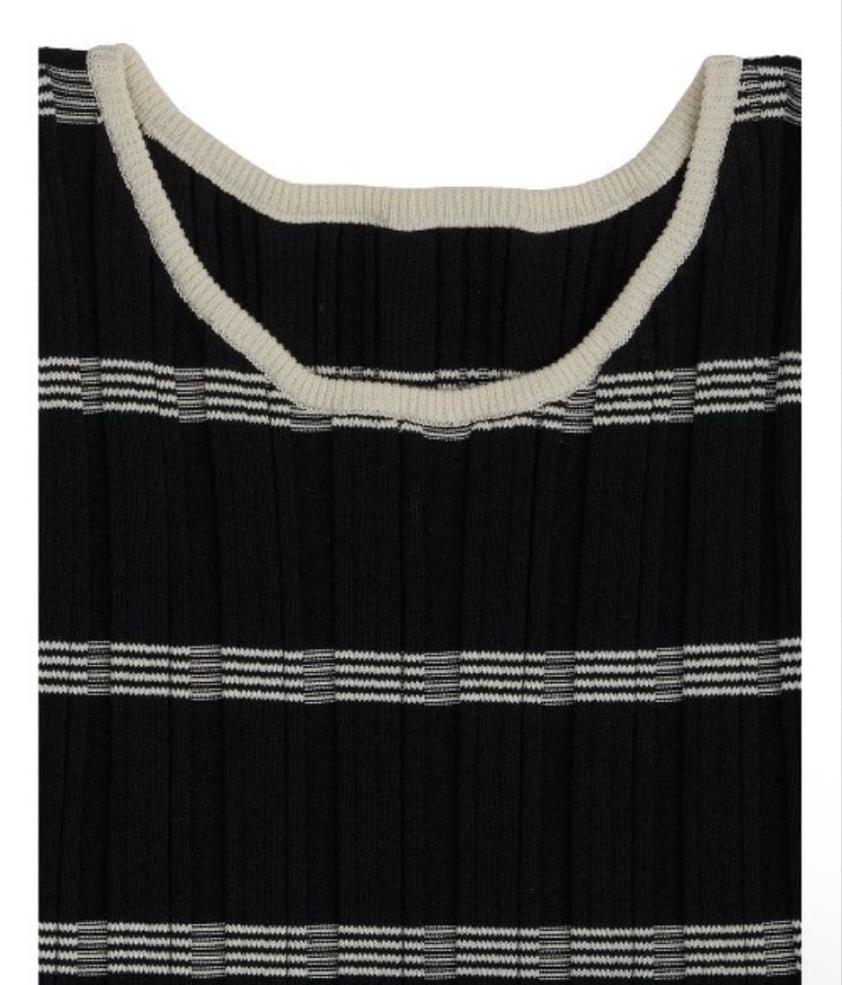 トップス MEDI PURIPURI SHORT KNIT TOP/AMERI