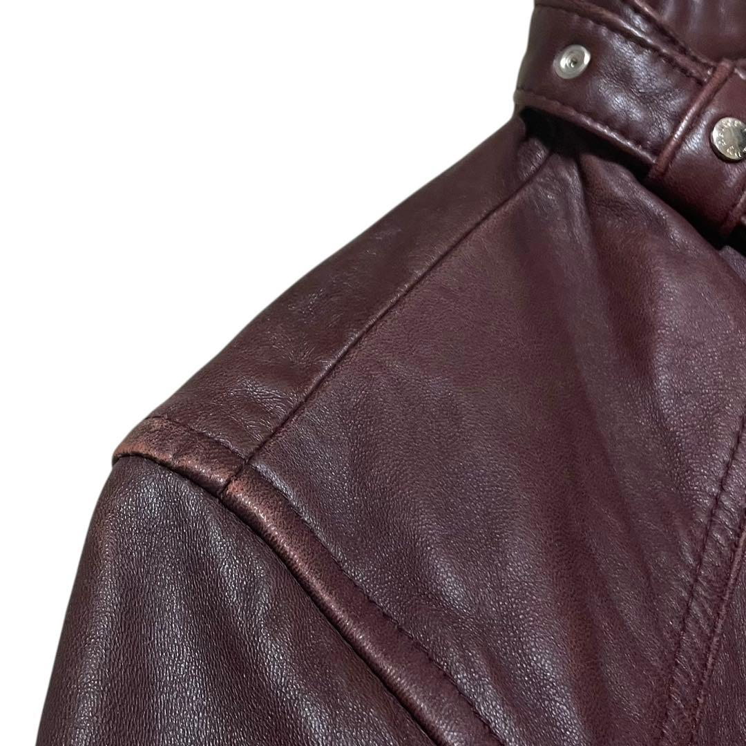 neutral infinity ラムレザー シングルライダース L ボルドー