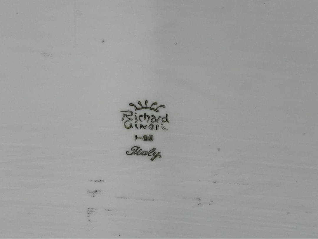 【E】リチャードジノリ　インペログリーン　トレイ　希少品　廃番品