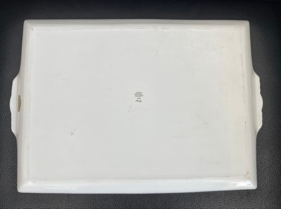 【E】リチャードジノリ　インペログリーン　トレイ　希少品　廃番品