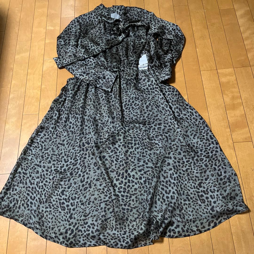 DAMAコレクション　レオパード柄ワンピース