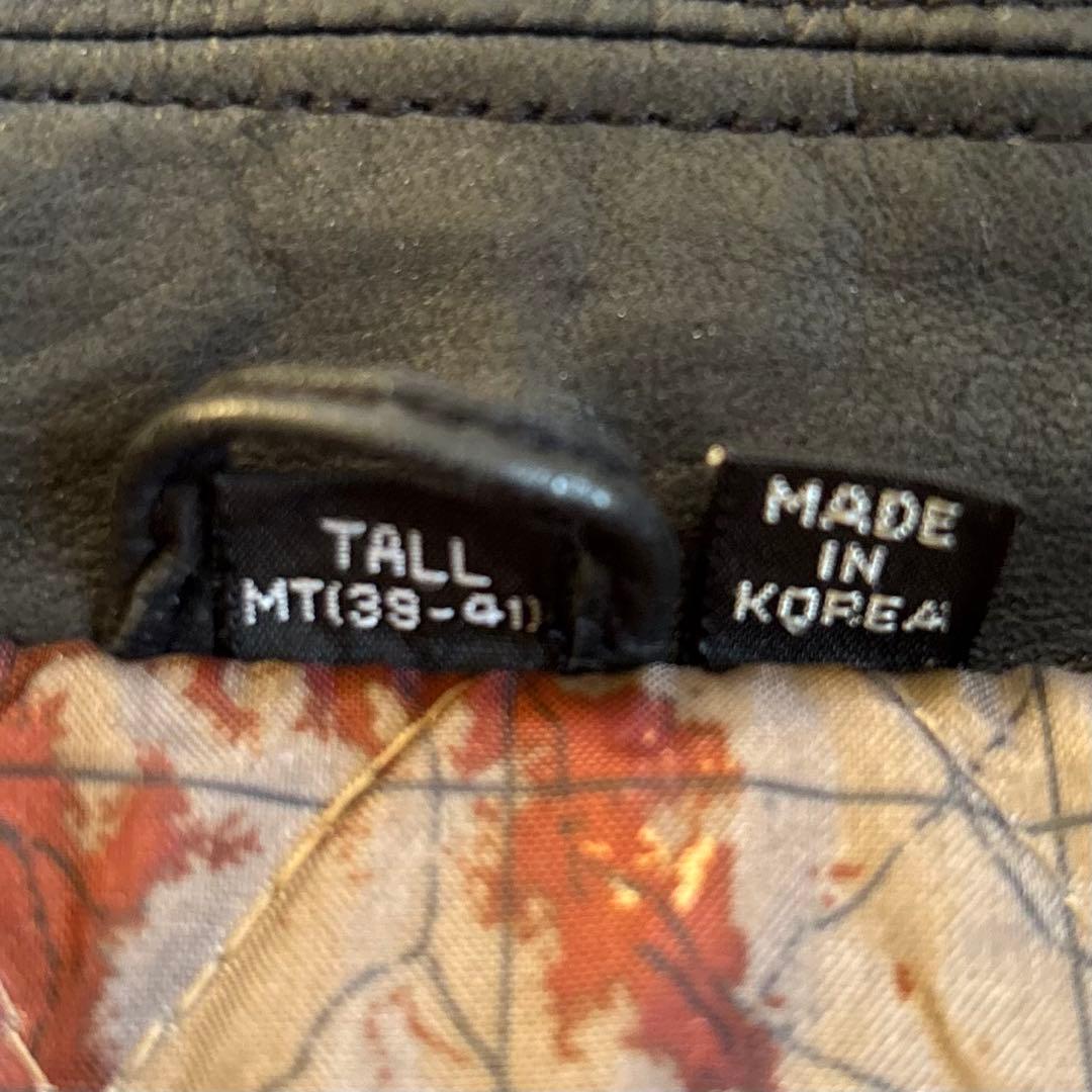 90s レザージャケット　黒　ブラック　ヴィンテージ　セントジョンズベイ