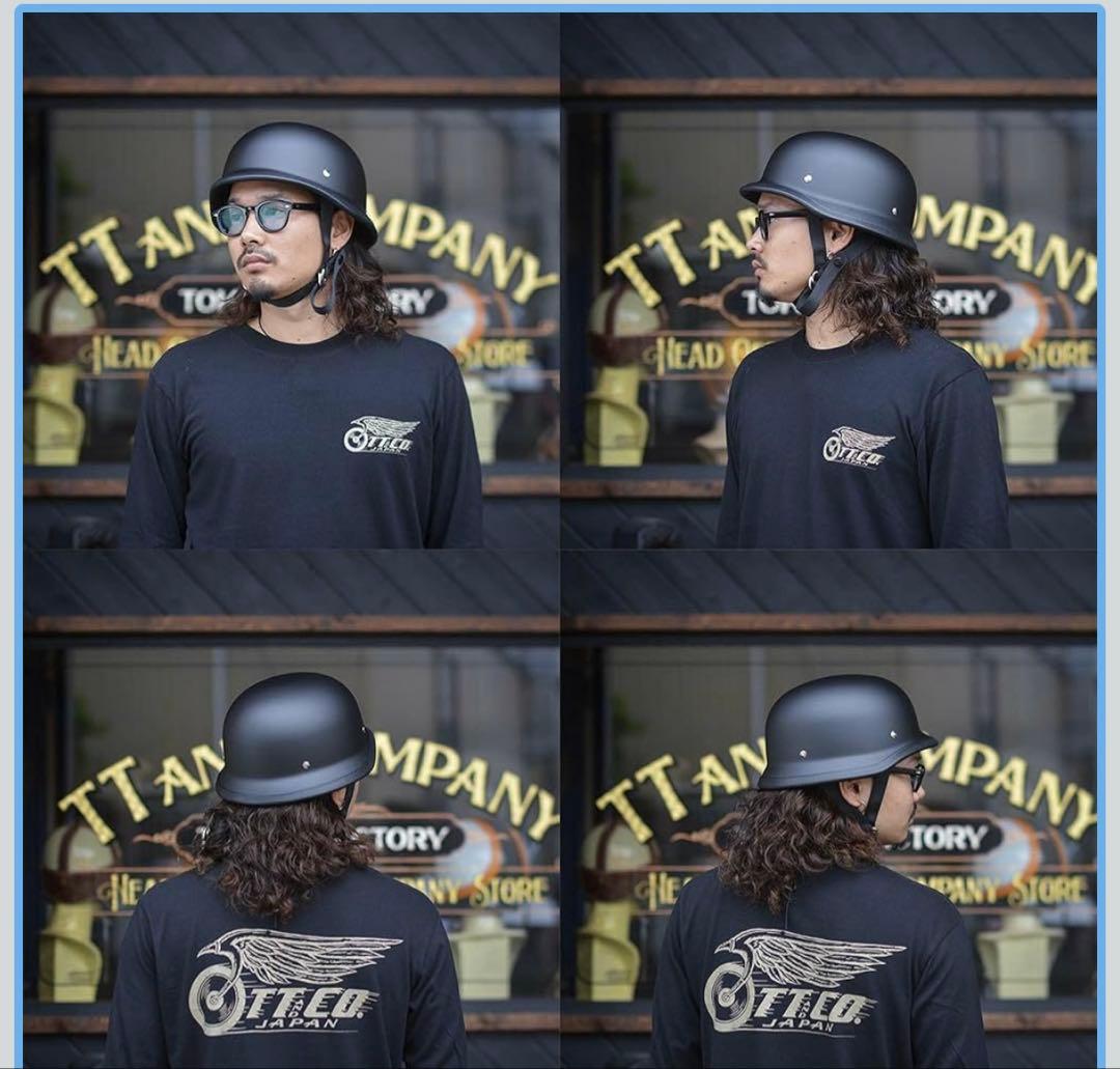【XL〜XXL】TT&CO ナチヘル　ジャーマンヘルメット　マットブラック