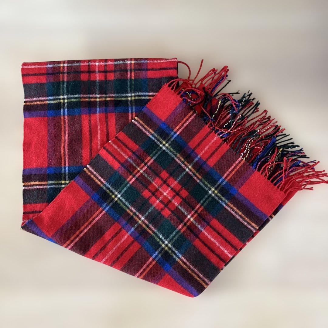 Johnstones cashmere 大判カシミヤマフラー