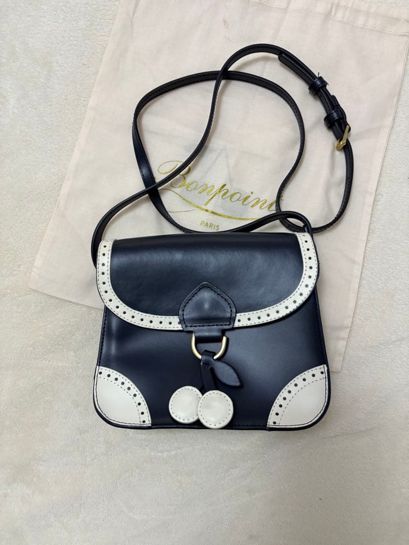 ボンポワン bonpoint ショルダーバッグ 保存袋付き 超美品 ポシェット