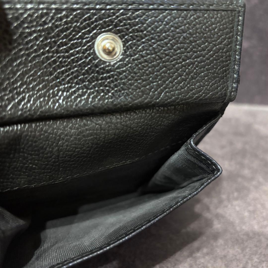 PRADA 二つ折り財布 ケース カード収納 三角ロゴ レザー ブラック