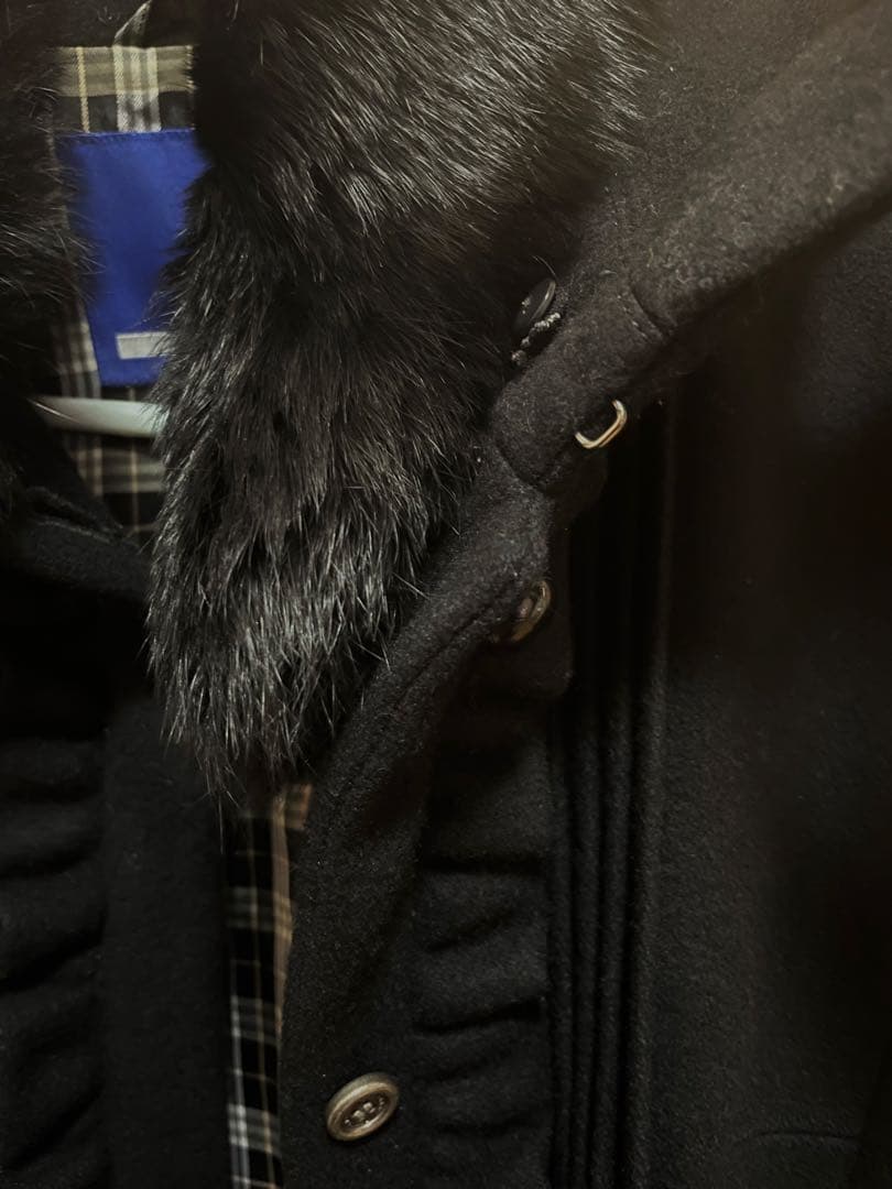 BURBERRY BLUE LABEL ロングコート 黒