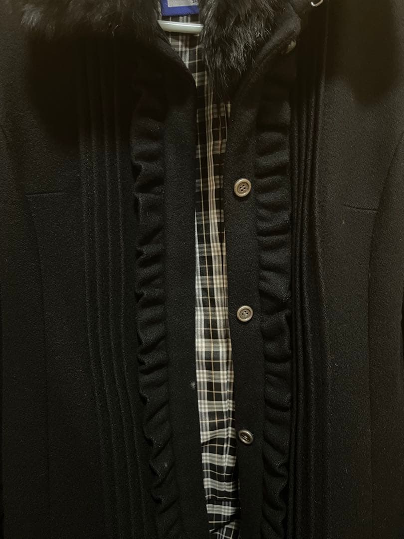 BURBERRY BLUE LABEL ロングコート 黒