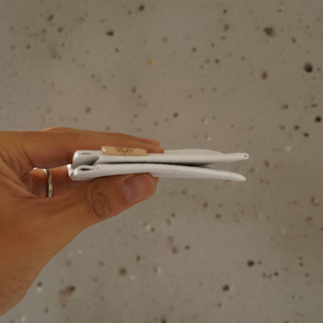 防水撥水レザー ダイニーマ コンパクトウォレット