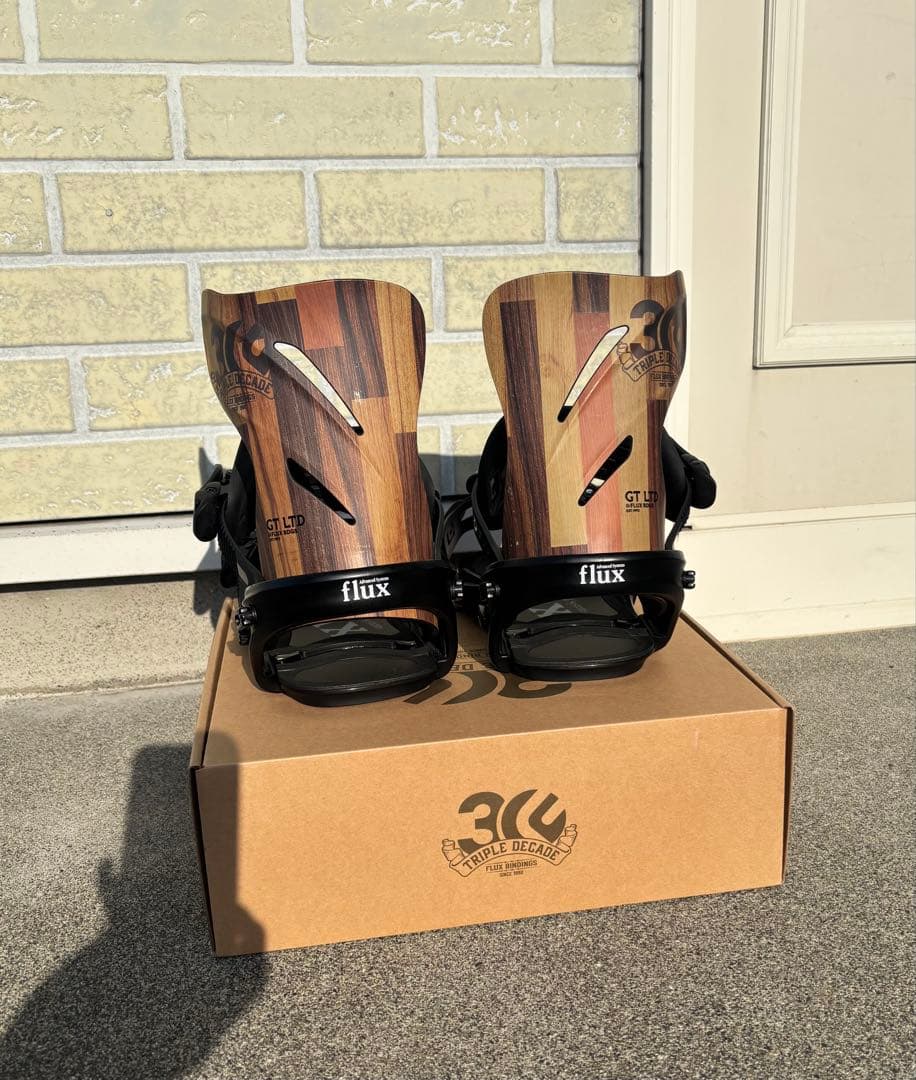 FLUX GT-LTDビンディング Mサイズ 木目調　[美品]
