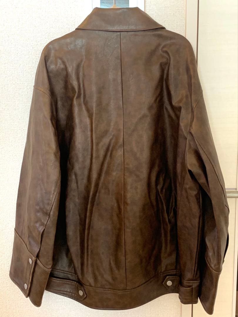 スナイデル　フェイクレザーブルゾン