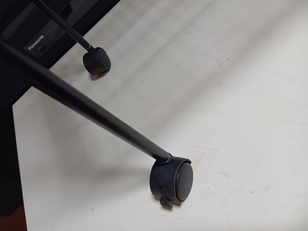 レア　1980's　ポストモダン　ブラック　ワイヤー　ワゴン　ラック　業務什器