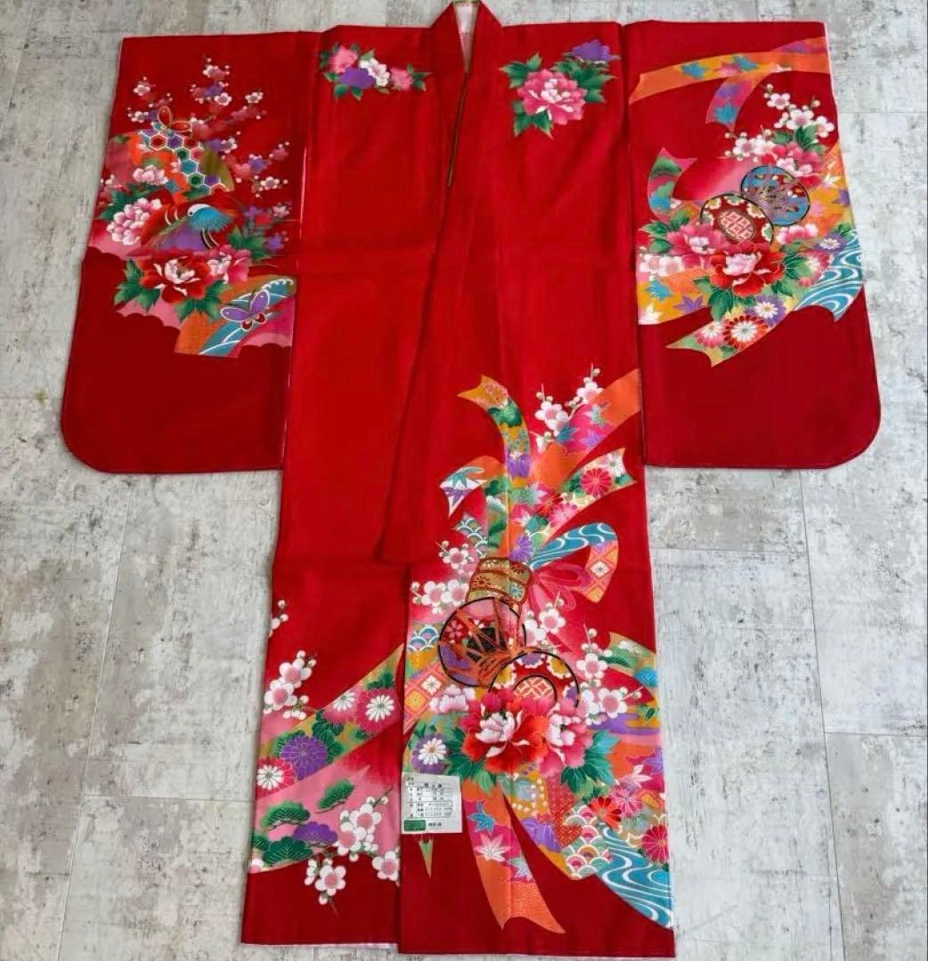 七五三　新品　四つ身　7歳　お着物　美品　長襦袢付き