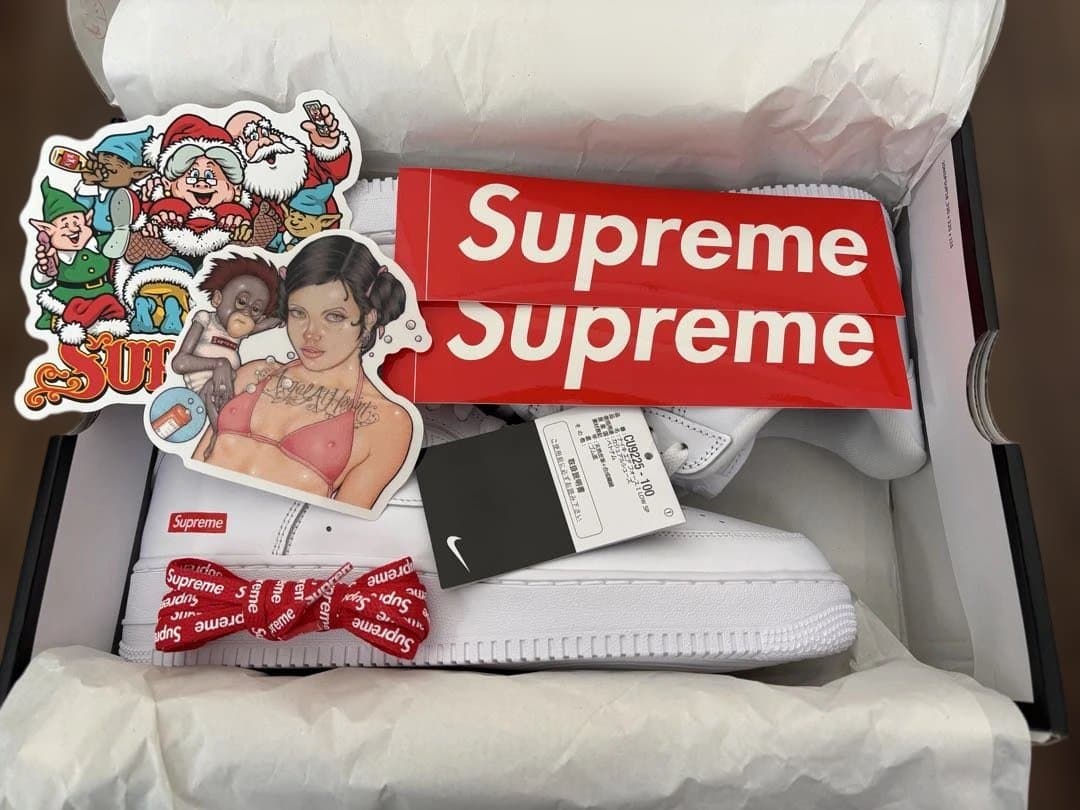新品 Supreme×NIKE AIR FORCE 1 LOW SP 27cm
