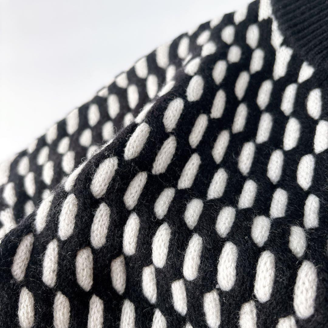 ウ*ー様 美品⁑セオリー　カシミヤ100% プレーテッドケーブルニット　ブラック